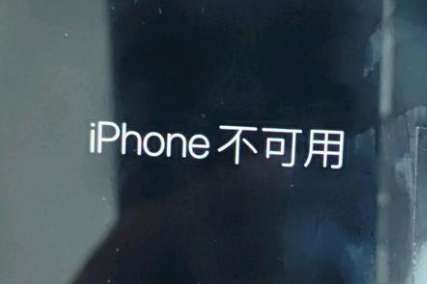 安陆苹果服务网点分享锁屏界面显示“iPhone 不可用”如何解决 